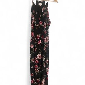 Floral Black Maxi Dress